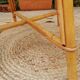Series of 4 vintage rattan chairs.