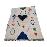 Handmade wool Berber rug 150 x 100 CM