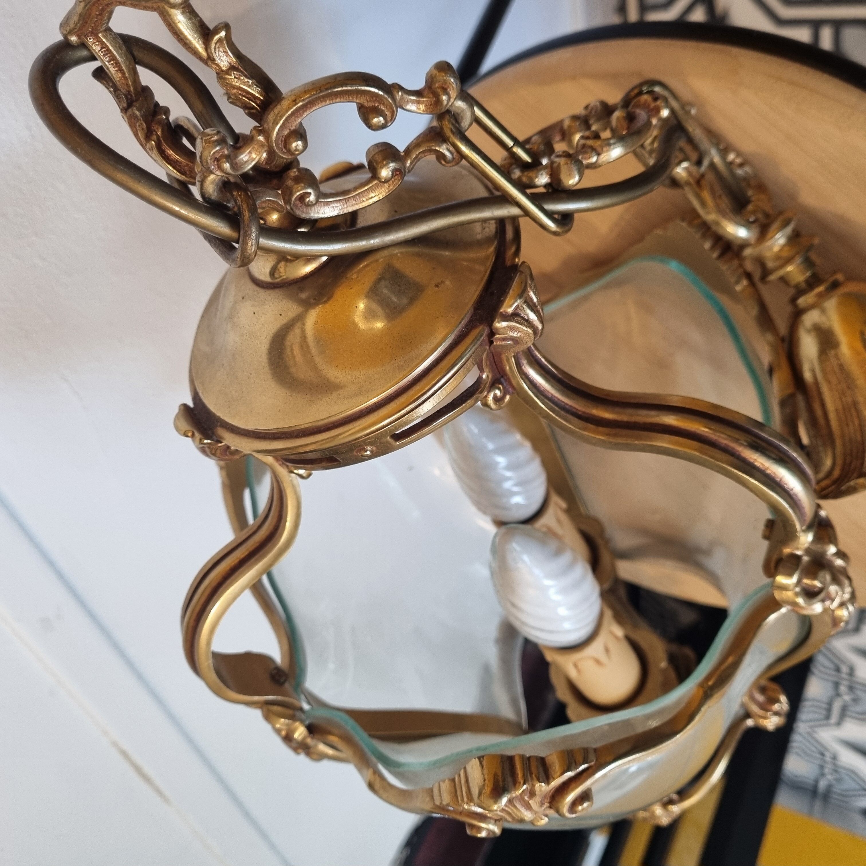 Lustre bronze Louis XV