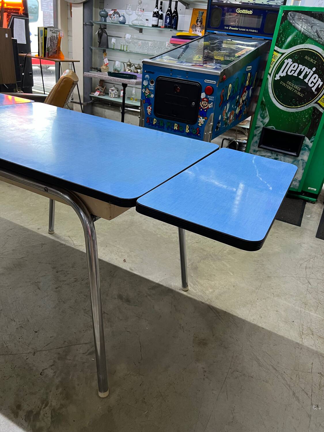Vintage blue Formica table
