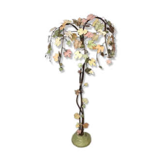 Italian metal lamppost signed Terzani 1980