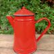 Retro enamel coffee pot