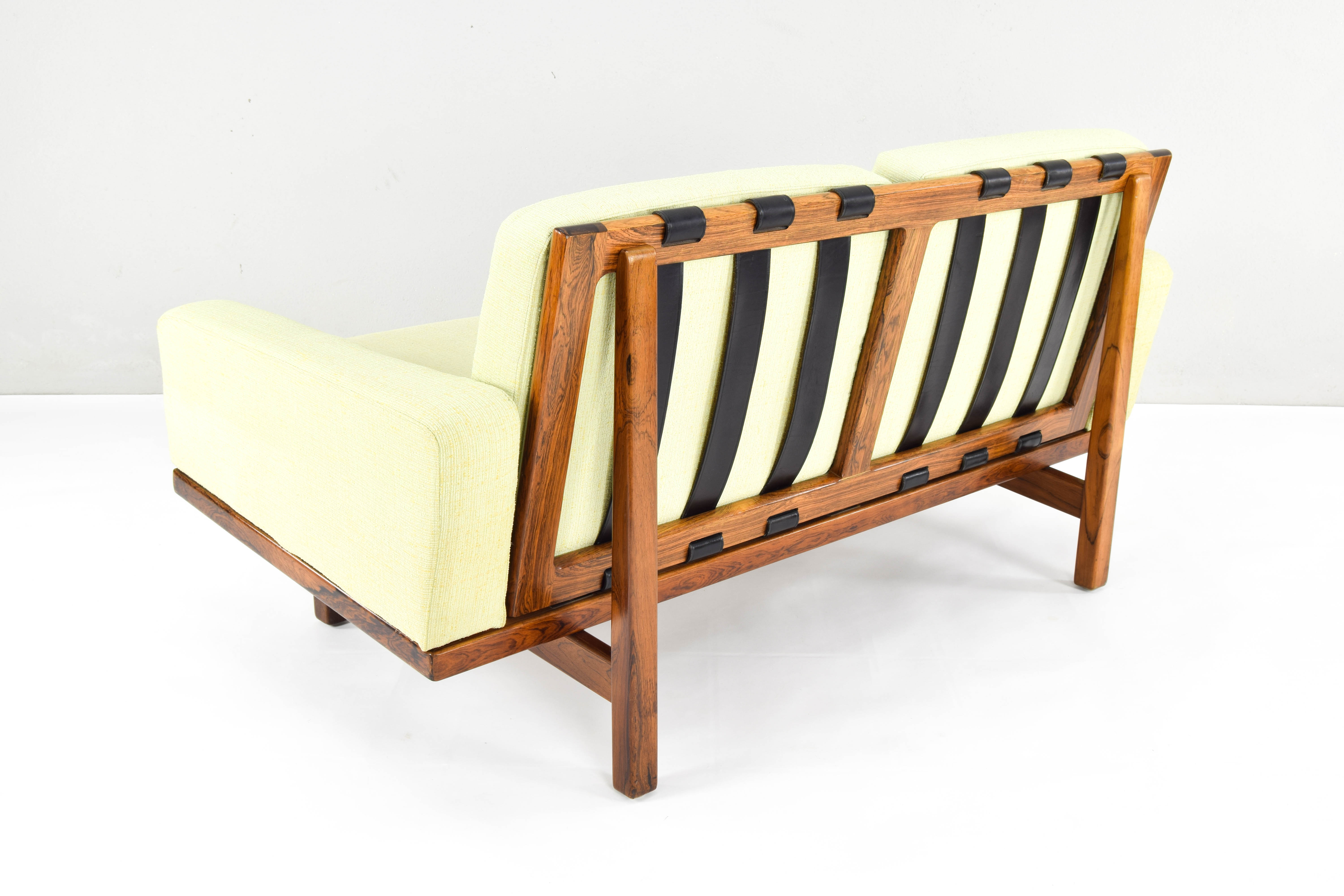 Eric merthen scandinavian modern tornado sofa 2-seater for ire möbler sweden 60s