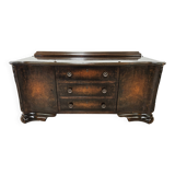 Console Art Déco en noyer des années 1940