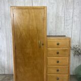 Asymmetrical wardrobe from the 1950s