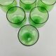 6 Large Baccarat crystal glasses.