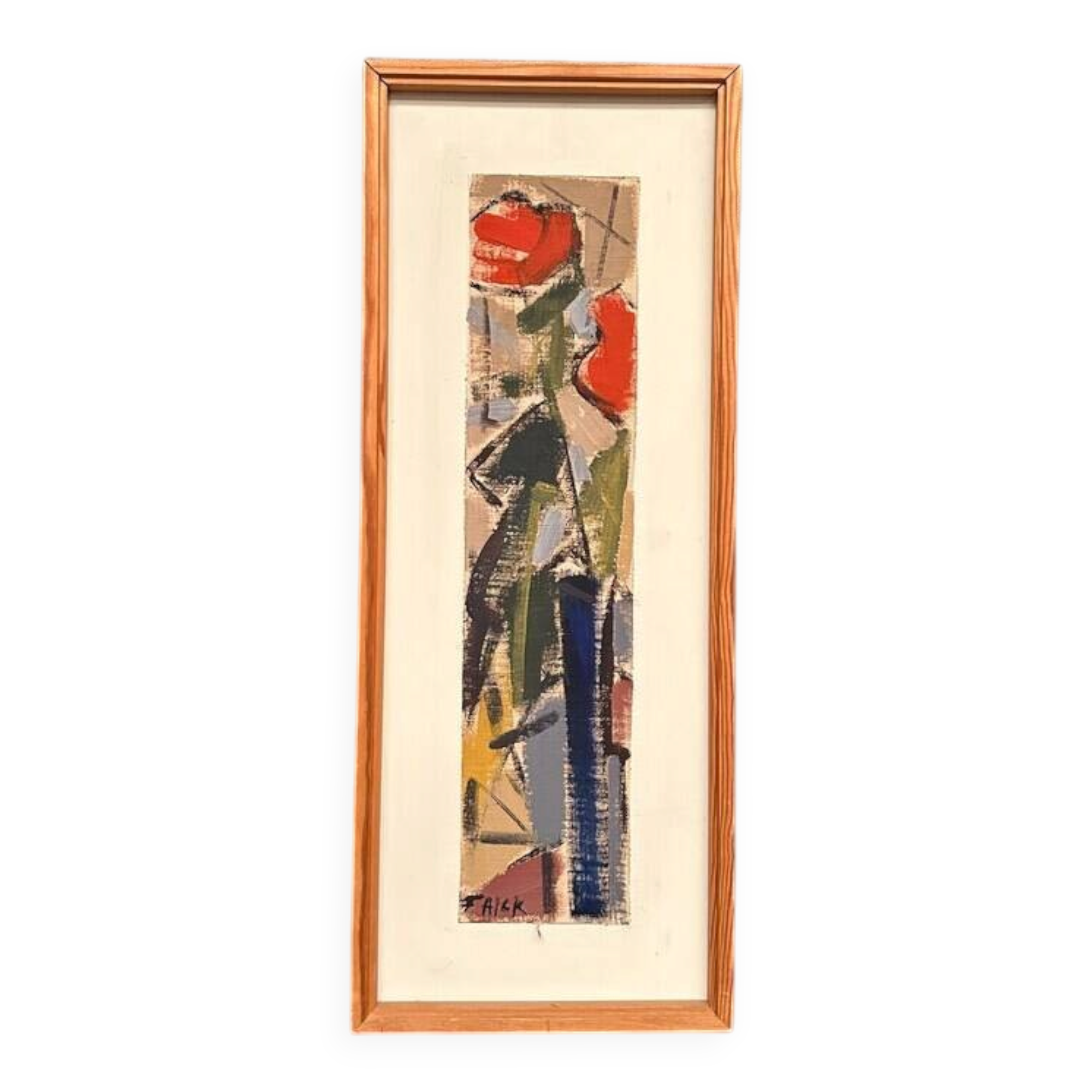 Original Vintage Swedish Oil on Panel – “Blossoms” by Gösta Falck – Signed – Framed