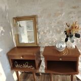 Pair of 70's bedside tables
