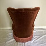 Velvet toad armchair