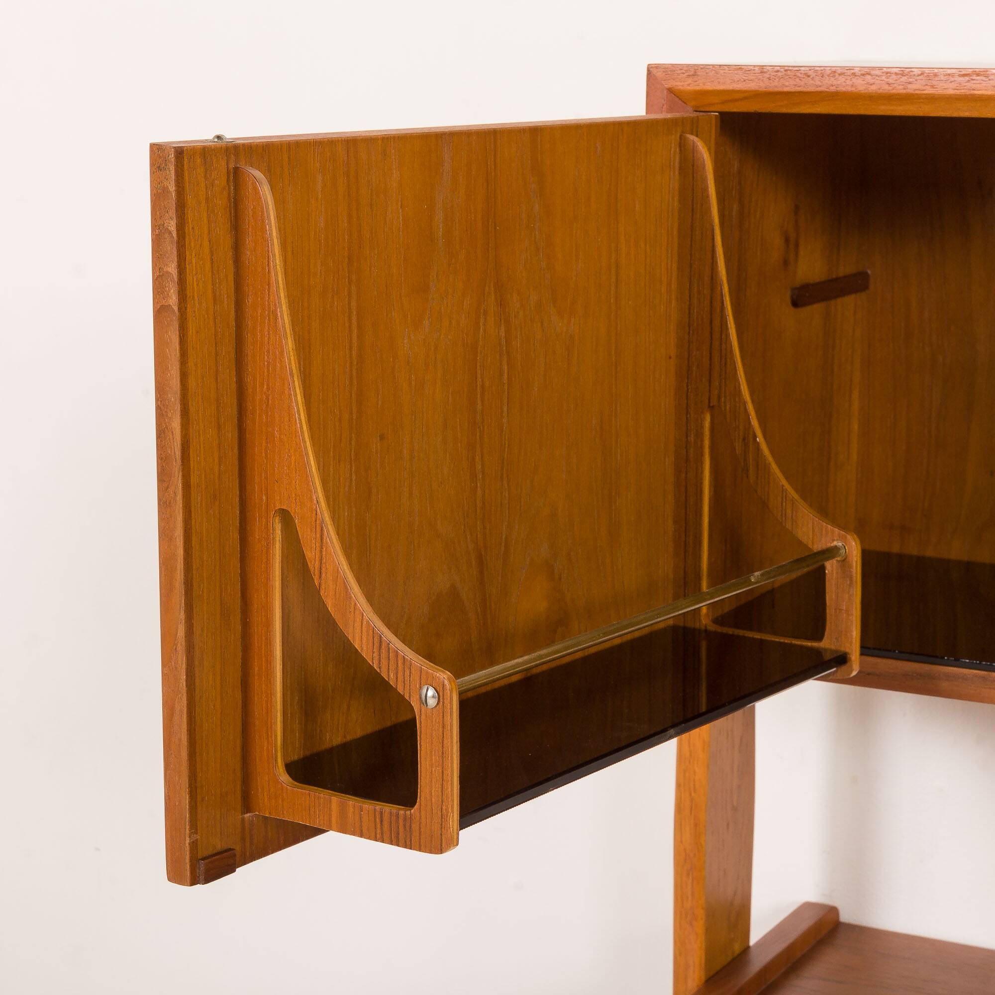Danish teak secretire with hidden vanity attr. to Poul Volther, 1960s