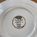 Plates Gien Vintage foliage