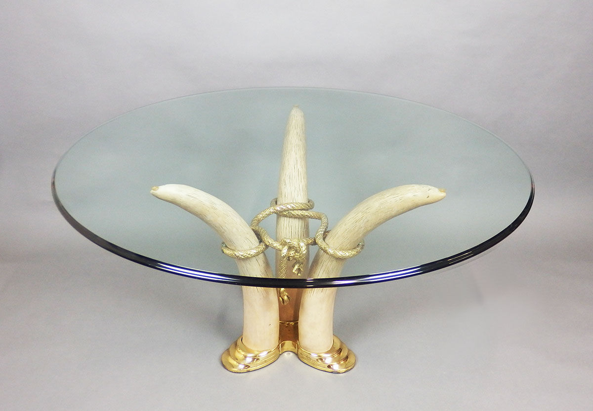 Round table stay by Valenti, circa 1970-80