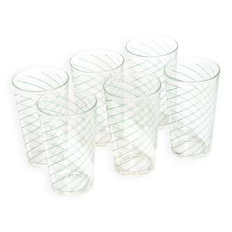 Set of 6 vintage glasses
