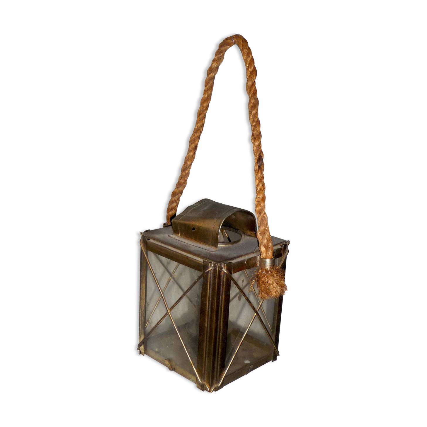 Old brass lantern