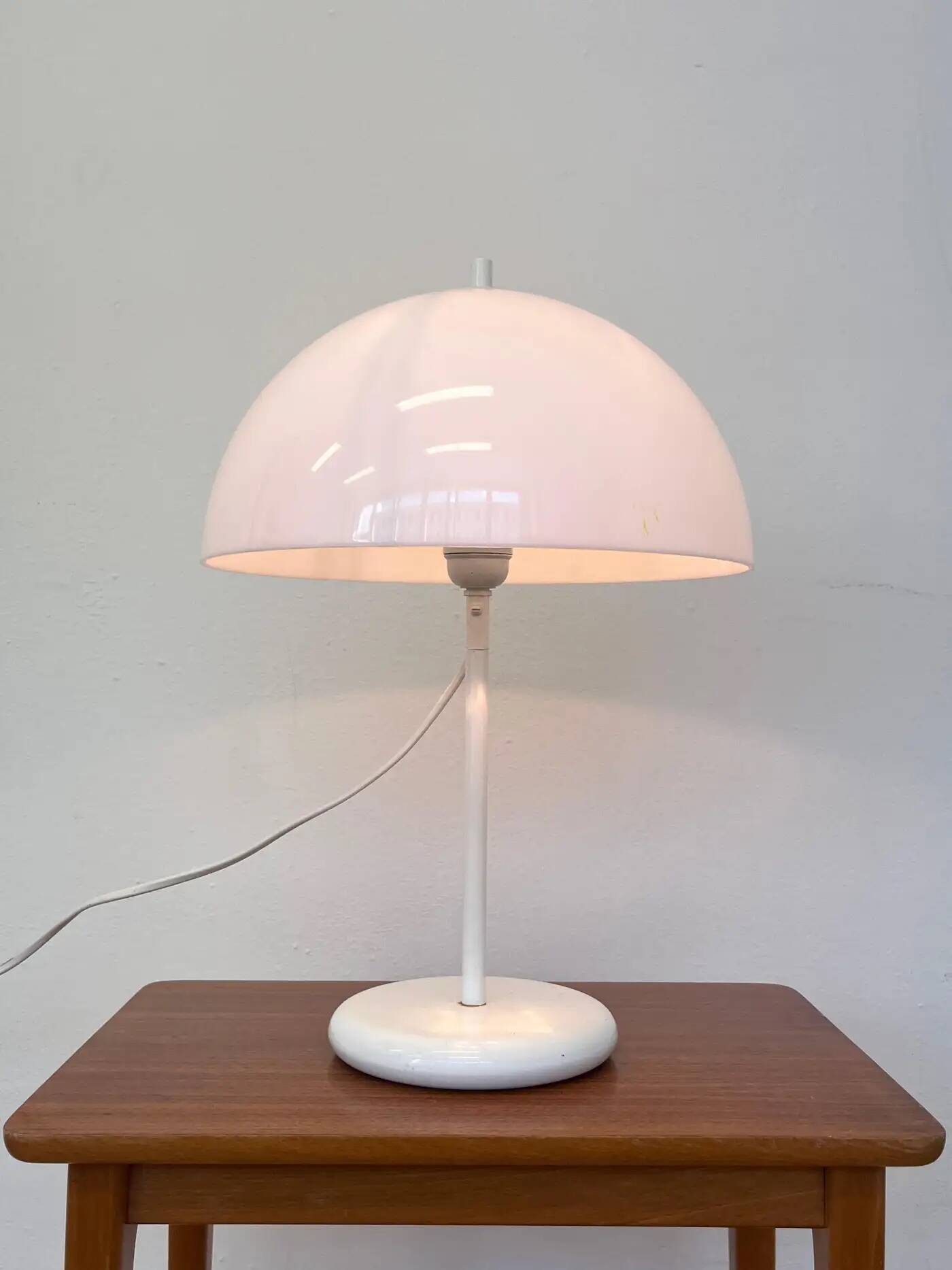 Lampe de table champignon design futuriste des années 1980