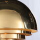 Vintage brass hanging lamp by Vereinigte Werkstatten Collection, 1960