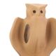 Owl lamp in beige ceramic, 1970s