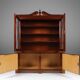 Empire Style Library Cabinet with Glass Doors, Belgium, 1950s