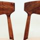 Set of two dining chairs in Scandinavian design.