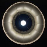 Vintage leather pendant lamp, 1950s.