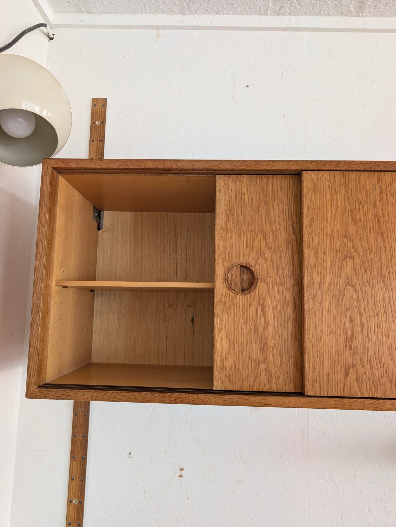 Ensemble mural modulable teck blond danois des années 60/70