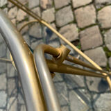 Golden brass and glass service