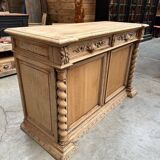 Late 19th century counter in solid oak