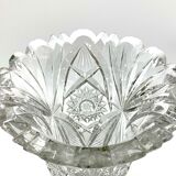 Midcentury Crystal Vase, Poland, 1960