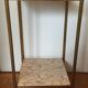 Etagère en laiton et marbre