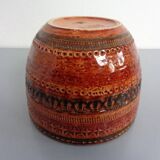 Italian ceramic cachepot by Aldo Londi for Bitossi, 1960s.