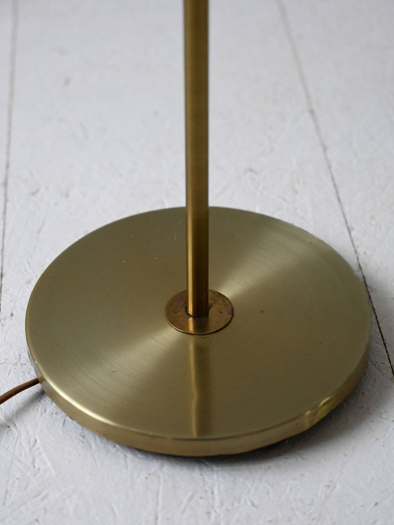 1950s Scandinavian Floor Lamp in Brass