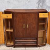 Art Deco walnut burl buffet
