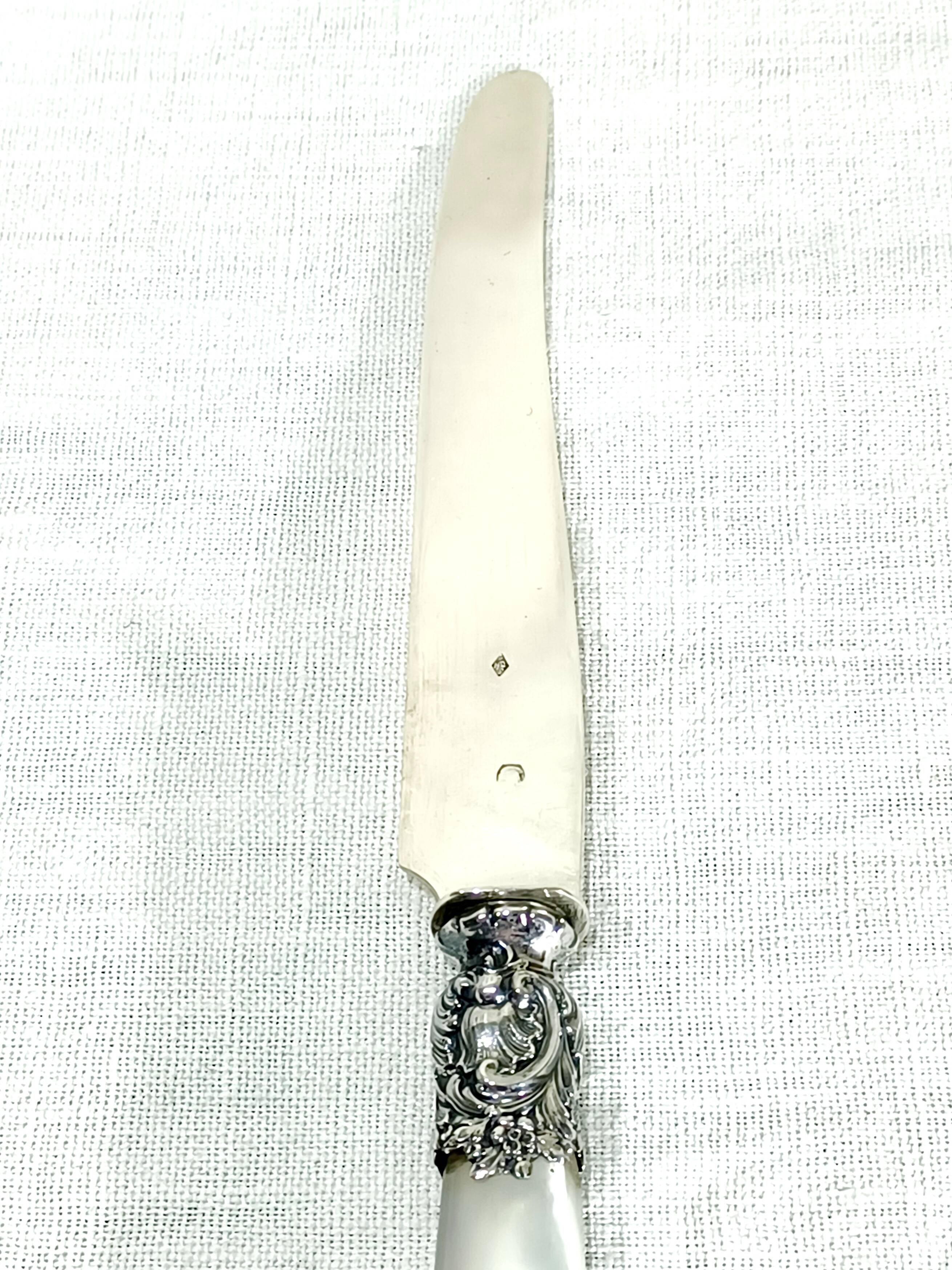 Paul Canaux et Cie – 13 Silver and Mother-of-Pearl Knives
