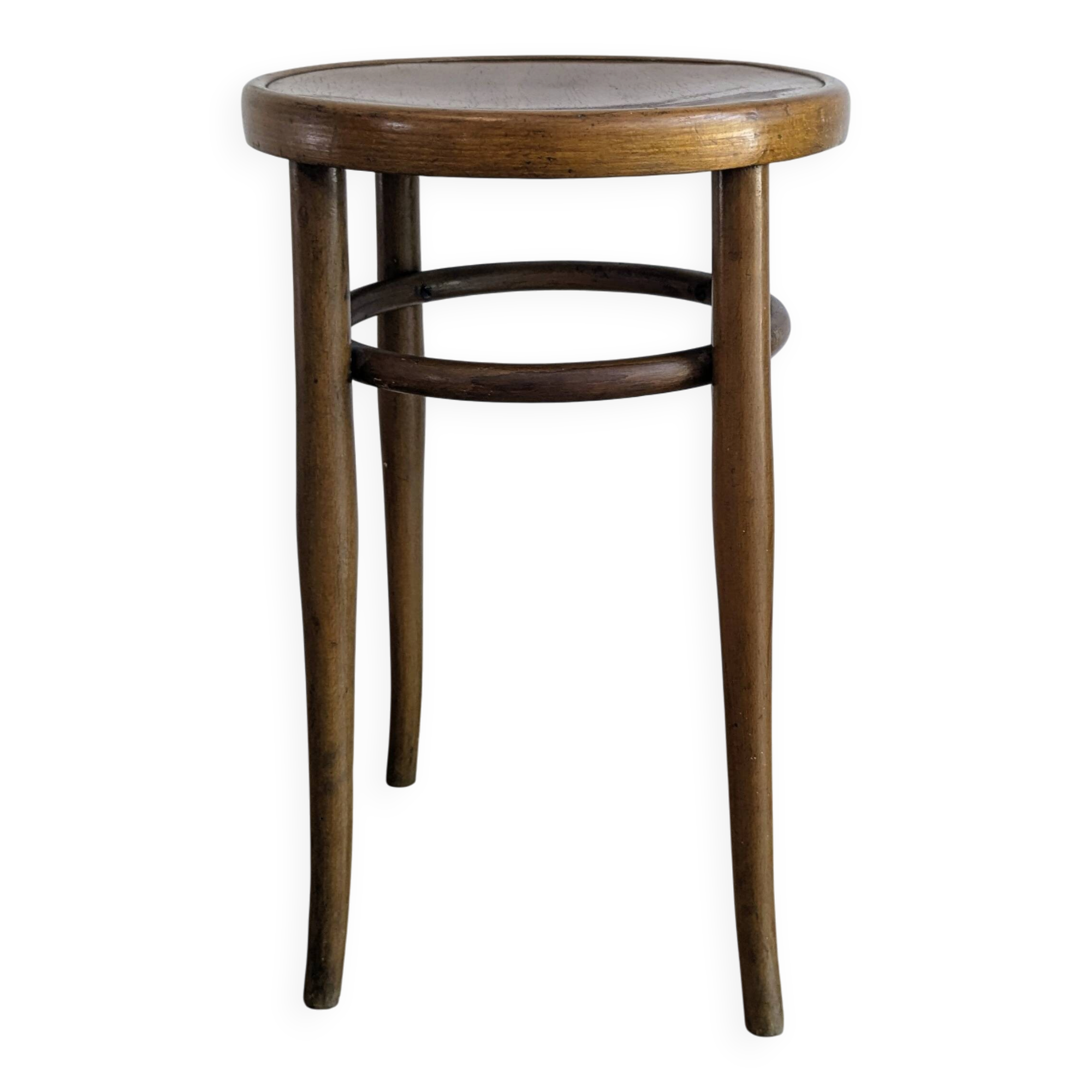 Antique stool J. & J. Kohn in bent wood – Austria – early 20th century
