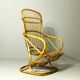 Italian bamboo chairs in the style Tito Agnoli for Bonacina