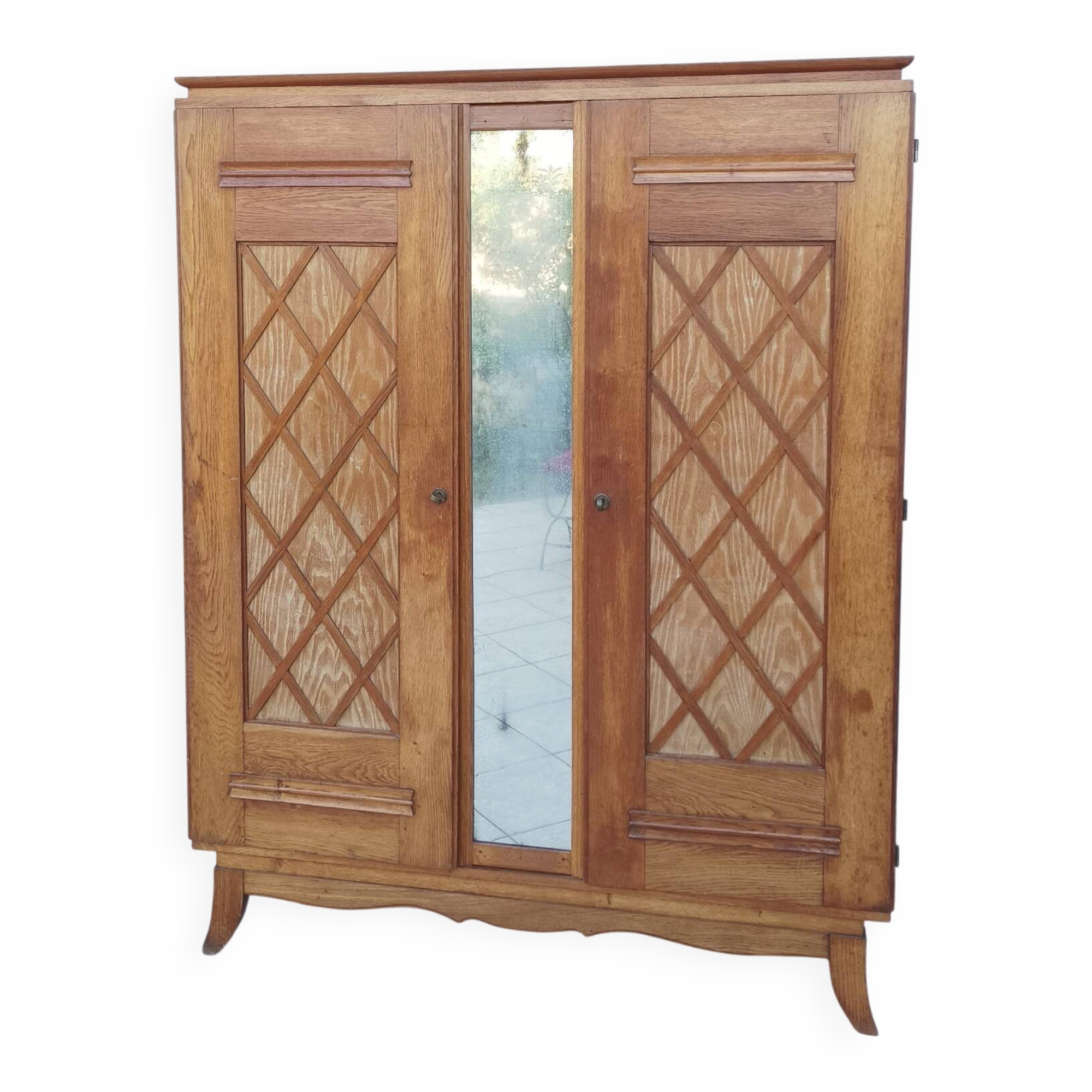 Vintage oak wardrobe