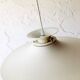 Danish beige metal pendant light, 1960