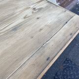 Farm table in natural wood fir 1900 brewery