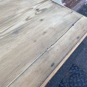 Farm table in natural wood fir 1900 brewery