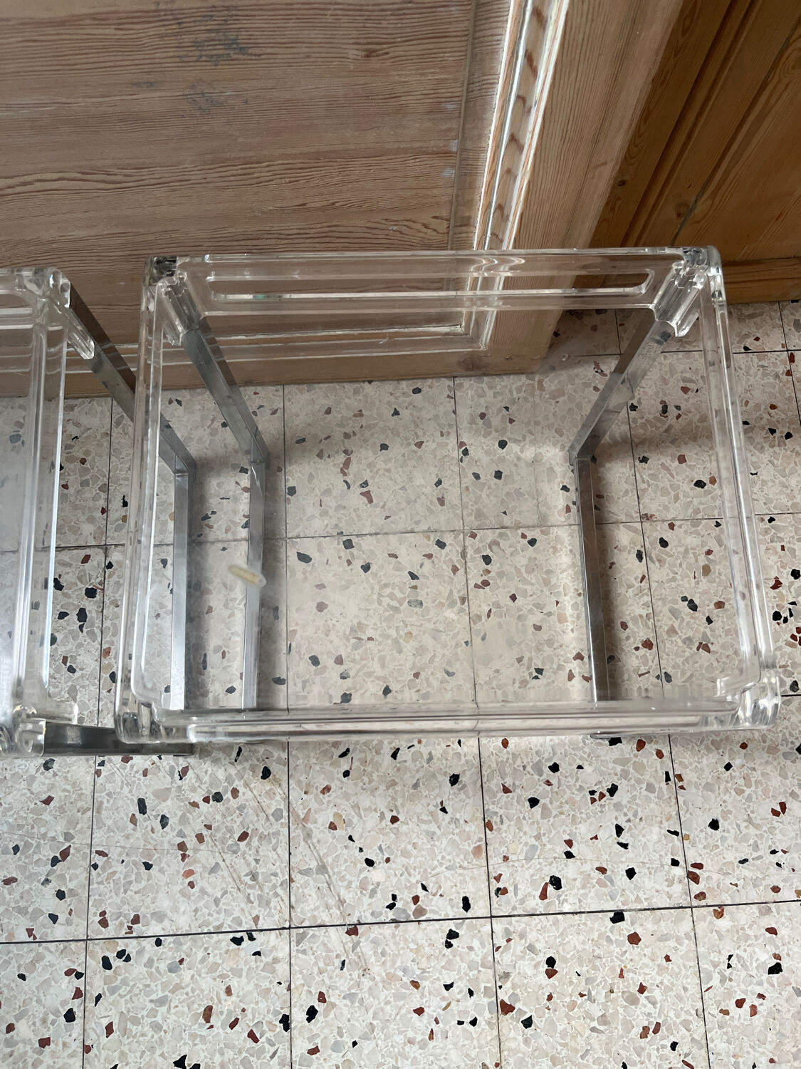 2 side tables by Marc Berthier