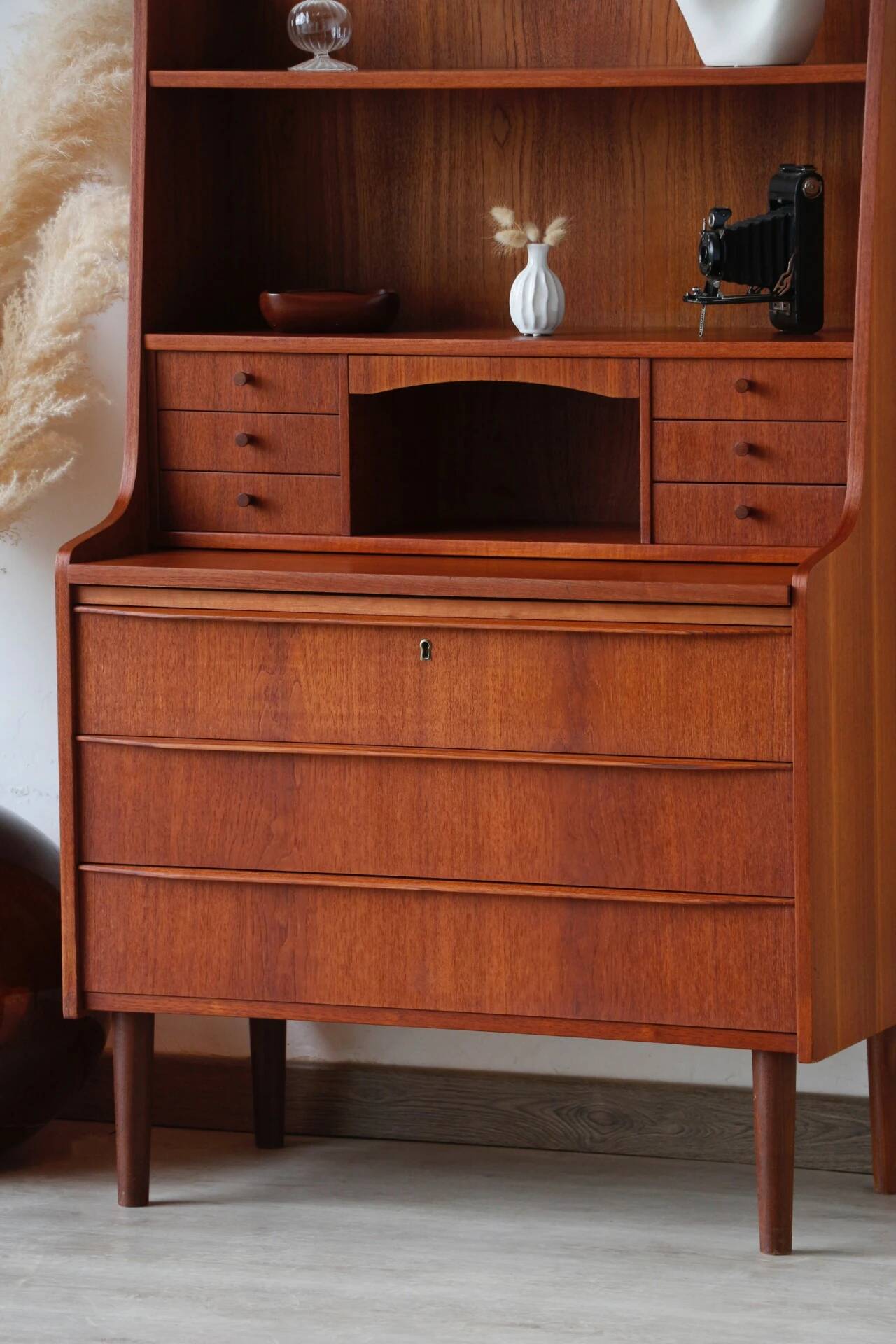 Vintage 1960s Scandinavian teak secretary | Denmark
