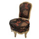 Chaise de style Louis XV en bois laqué XXème