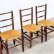 Set of four French dining chairs