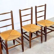 Set of four French dining chairs