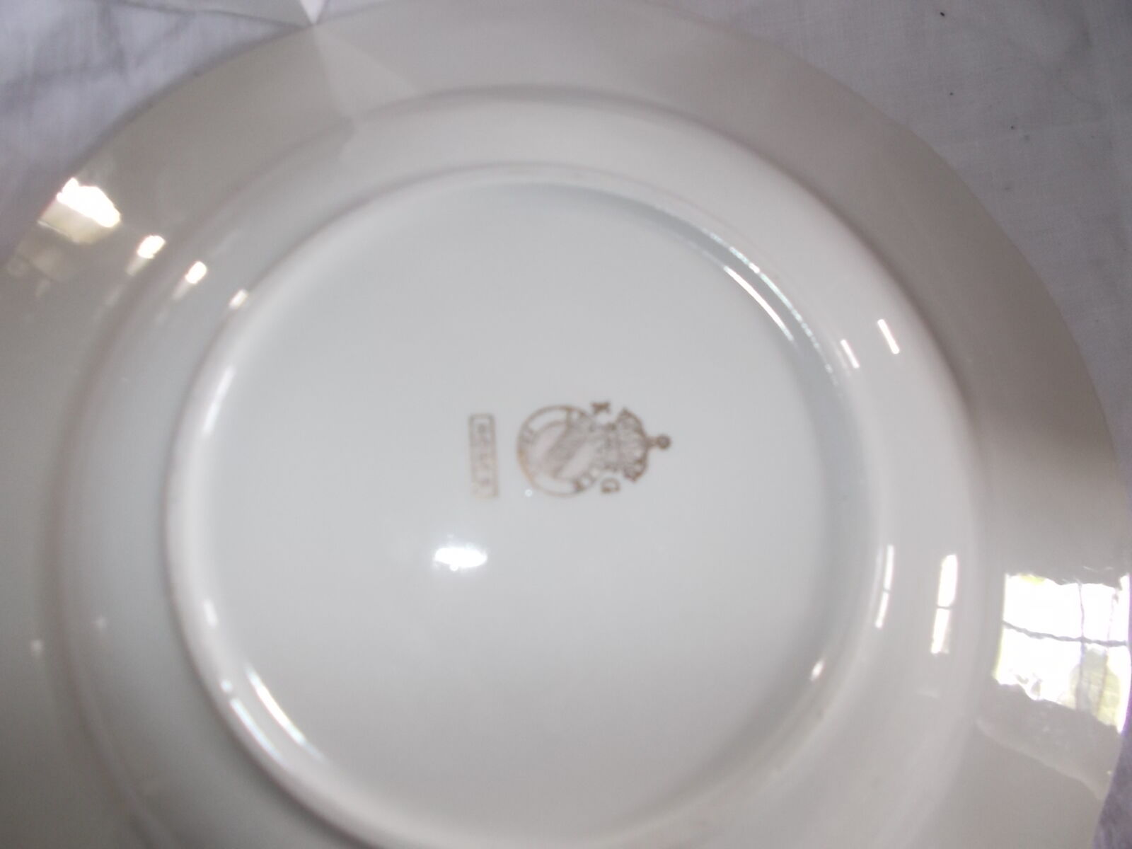 Set of 5 deep plates Luneville model rose.
