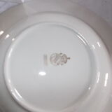 Lot of 5 hollow plates luneville pink model