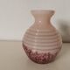 round opaline vase, pink and purple, 1940s