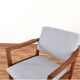 Teak Danish Desk and Two Armchairs