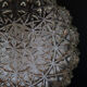 Ceiling lamp round globe molded glass 70/80s