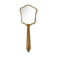 Miroir en métal doré des années 60